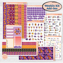 Purple Halloween Kit | Weekly Add-On Planner Kit Stickers | Gone Batty | KIT-408-B