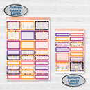 Purple Halloween Kit | Weekly Add-On Labels Planner Kit Stickers | Gone Batty | KIT-408-C