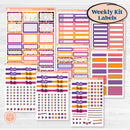 Purple Halloween Kit | Weekly Add-On Labels Planner Kit Stickers | Gone Batty | KIT-408-C