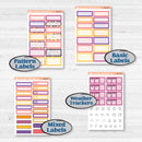 Purple Halloween Kit | Hobonichi Cousin Weekly & Daily Planner Kit Stickers | Gone Batty | KIT-408-E