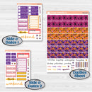 Purple Halloween Kit | Hobonichi Cousin Weekly & Daily Planner Kit Stickers | Gone Batty | KIT-408-E