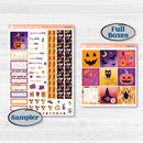 Purple Halloween Kit | Hobonichi Cousin Weekly & Daily Planner Kit Stickers | Gone Batty | KIT-408-E