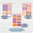 Purple Halloween Kit | A5 Compact Vertical Planner Kit Stickers for Erin Condren | Gone Batty | KIT-408-G