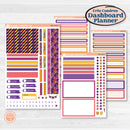 Purple Halloween Kit | Erin Condren Weekly Dashboard Planner Kit Stickers | Gone Batty | KIT-408-HA