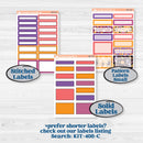 Purple Halloween Kit | A5 Daily Duo Planner Kit Stickers | Gone Batty | KIT-408-L