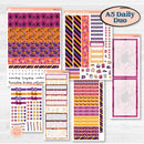 Purple Halloween Kit | A5 Daily Duo Planner Kit Stickers | Gone Batty | KIT-408-L