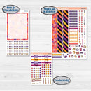 Purple Halloween Kit | 7x9 Erin Condren Daily Duo Planner Kit Stickers | Gone Batty | KIT-408-M