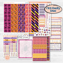 Purple Halloween Kit | 7x9 Erin Condren Daily Duo Planner Kit Stickers | Gone Batty | KIT-408-M