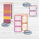 Purple Halloween Kit | A5 Plum Daily Planner Kit Stickers | Gone Batty | KIT-408-N