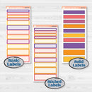 Purple Halloween Kit | 7x9 Plum Daily Planner Kit Stickers | Gone Batty | KIT-408-P