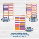 Purple Halloween Kit | 7x9 Plum Daily Planner Kit Stickers | Gone Batty | KIT-408-P