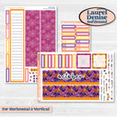 Purple Halloween Kit | Laurel Denise Softbound Monthly Planner Sticker Kit | Vertical & Horizontal | Gone Batty | KIT-408-QA