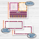 Purple Halloween Kit | A5 Plum Monthly & Dashboard Planner Kit Stickers | Gone Batty | KIT-408-S