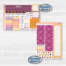 Purple Halloween Kit | A5 Plum Monthly & Dashboard Planner Kit Stickers | Gone Batty | KIT-408-S