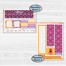 Purple Halloween Kit | 7x9 Plum Monthly & Dashboard Planner Kit Stickers | Gone Batty | KIT-408-T