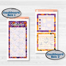 Purple Halloween Kit | A5 Erin Condren Monthly & Dashboard Sticker Kit | 2024-2025 Planners | Gone Batty | KIT-408-V