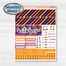 Purple Halloween Kit | Hobonichi Cousin Monthly Planner Kit Stickers | Gone Batty | KIT-408-Y