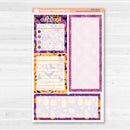 Purple Halloween Kit | A5 Erin Condren Monthly Dashboard Sticker Kit | 2025-2026 Planners | Gone Batty | KIT-408-VA