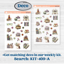 Autumn Reading Kit | Journaling Kit Planner Stickers | Reading Season | KIT-409-D