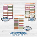 Autumn Reading Kit | A5 Compact Vertical Planner Kit Stickers for Erin Condren | Reading Season | KIT-409-G
