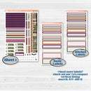 Autumn Reading Kit | Erin Condren Weekly Dashboard Planner Kit Stickers | Reading Season | KIT-409-HA