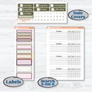 Autumn Reading Kit | Plum Vertical Priorities 7x9 Planner Kit Stickers | Reading Season | KIT-409-J