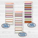 Autumn Reading Kit | A5 Plum Daily Planner Kit Stickers | Reading Season | KIT-409-N