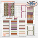 Autumn Reading Kit | A5 Plum Daily Planner Kit Stickers | Reading Season | KIT-409-N