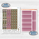 Autumn Reading Kit | 7x9 Plum Daily Planner Kit Stickers | Reading Season | KIT-409-P