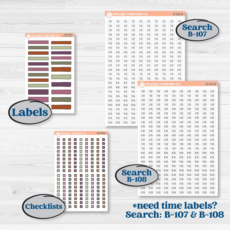 Autumn Reading Kit | Laurel Denise Pop-Up Planner Kit Stickers | Reading Season | KIT-409-RA