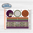 Autumn Reading Kit | 7x9 Plum Monthly & Dashboard Planner Kit Stickers | Reading Season | KIT-409-T