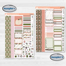 Autumn Floral Kit | Weekly Sticker Kit for Vertical Planners like Erin Condren | Pumpkin Petals | KIT-410-A