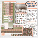 Autumn Floral Kit | Weekly Add-On Planner Kit Stickers | Pumpkin Petals | KIT-410-B