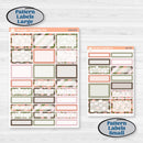 Autumn Floral Kit | Weekly Add-On Labels Planner Kit Stickers | Pumpkin Petals | KIT-410-C