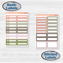 Autumn Floral Kit | Weekly Add-On Labels Planner Kit Stickers | Pumpkin Petals | KIT-410-C