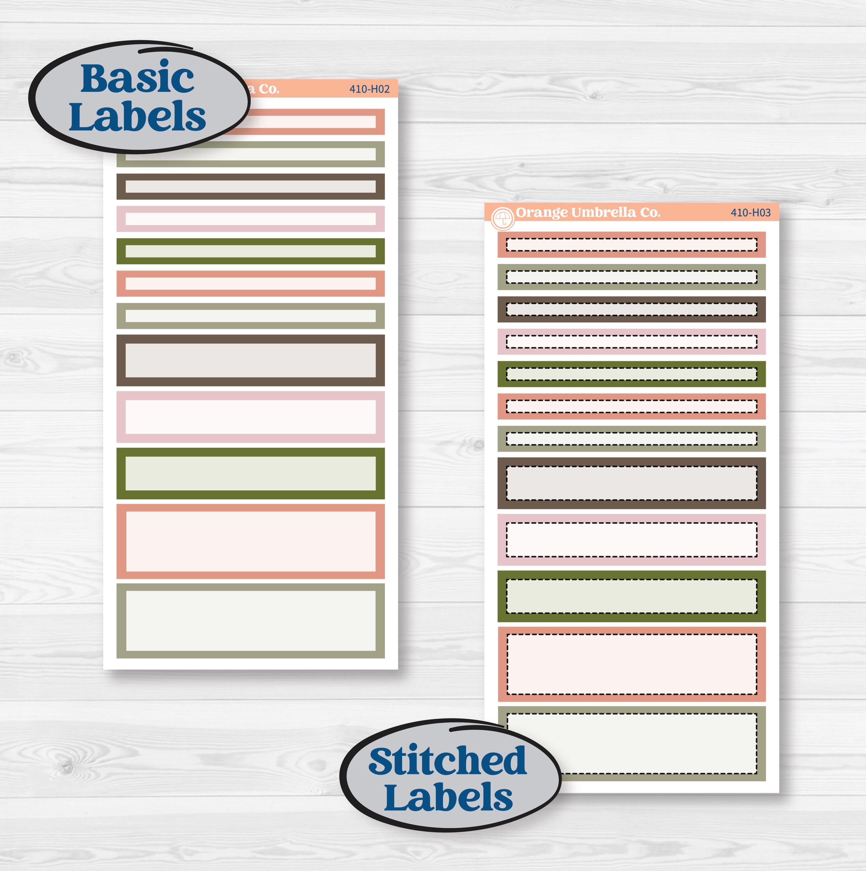 Autumn Floral Kit | 7x9 Compact Vertical Planner Kit Stickers | Pumpkin Petals | KIT-410-H