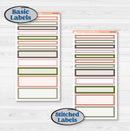 Autumn Floral Kit | 7x9 Compact Vertical Planner Kit Stickers | Pumpkin Petals | KIT-410-H