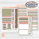 Autumn Floral Kit | Erin Condren Weekly Dashboard Planner Kit Stickers | Pumpkin Petals | KIT-410-HA