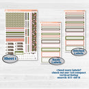 Autumn Floral Kit | Erin Condren Weekly Dashboard Planner Kit Stickers | Pumpkin Petals | KIT-410-HA