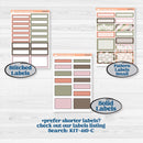 Autumn Floral Kit | 7x9 Erin Condren Daily Duo Planner Kit Stickers | Pumpkin Petals | KIT-410-M