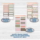 Autumn Floral Kit | A5 Plum Daily Planner Kit Stickers | Pumpkin Petals | KIT-410-N