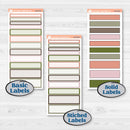 Autumn Floral Kit | 7x9 Plum Daily Planner Kit Stickers | Pumpkin Petals | KIT-410-P