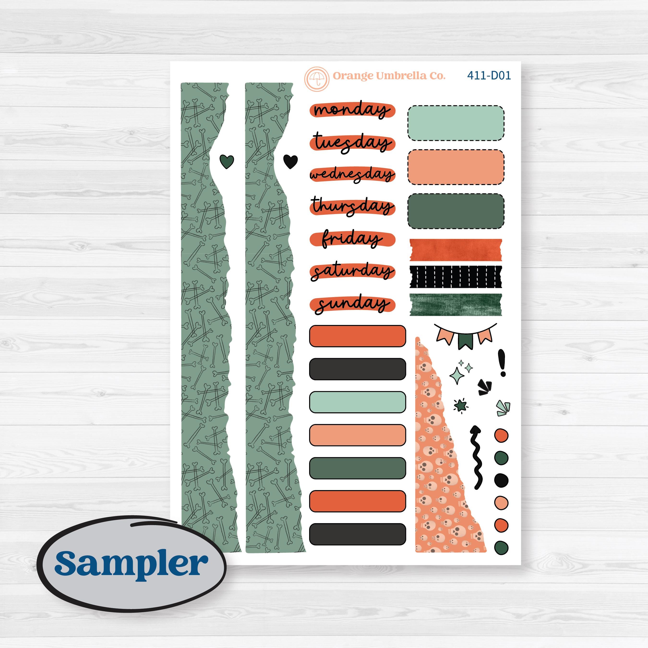 Spooky Halloween Kit | Journaling Kit Planner Stickers | Witch’s Brew | KIT-411-D