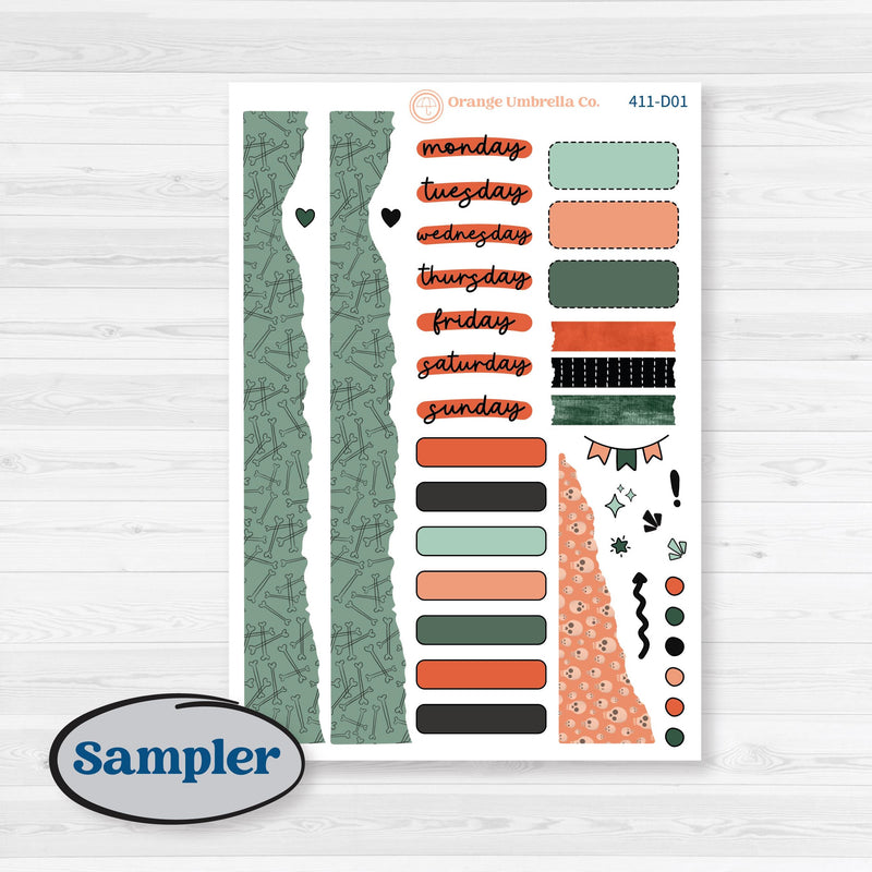 Spooky Halloween Kit | Journaling Kit Planner Stickers | Witch’s Brew | KIT-411-D
