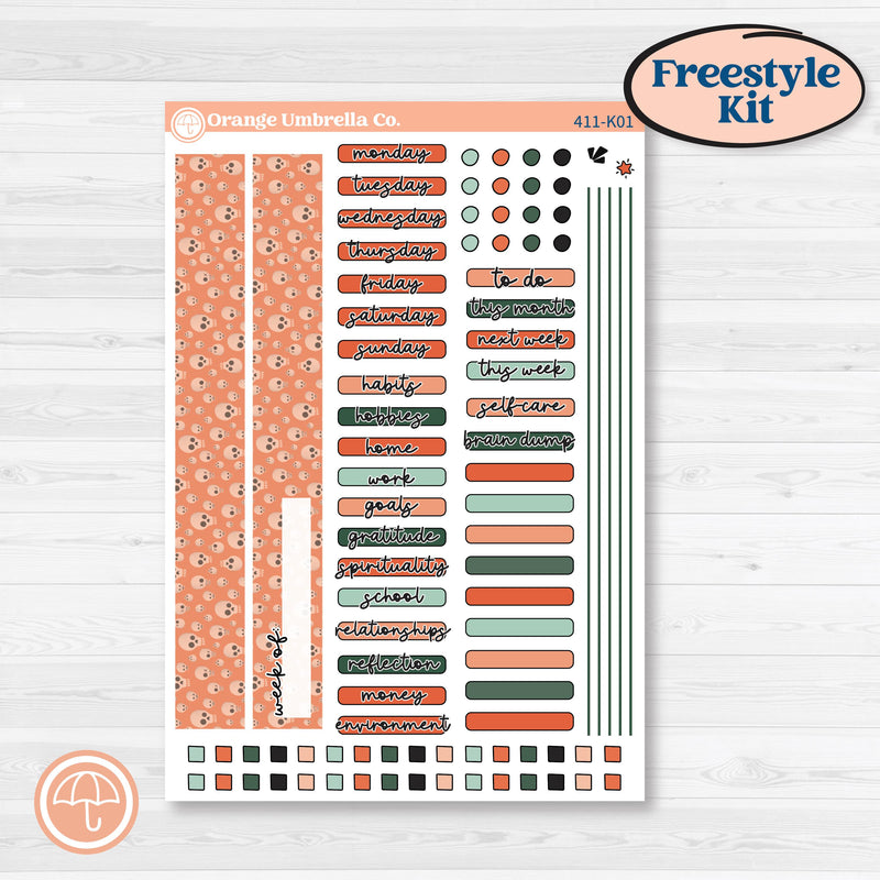 Spooky Halloween Kit | Freestyle Kit Any Planner Kit Stickers | Witch’s Brew | KIT-411-K