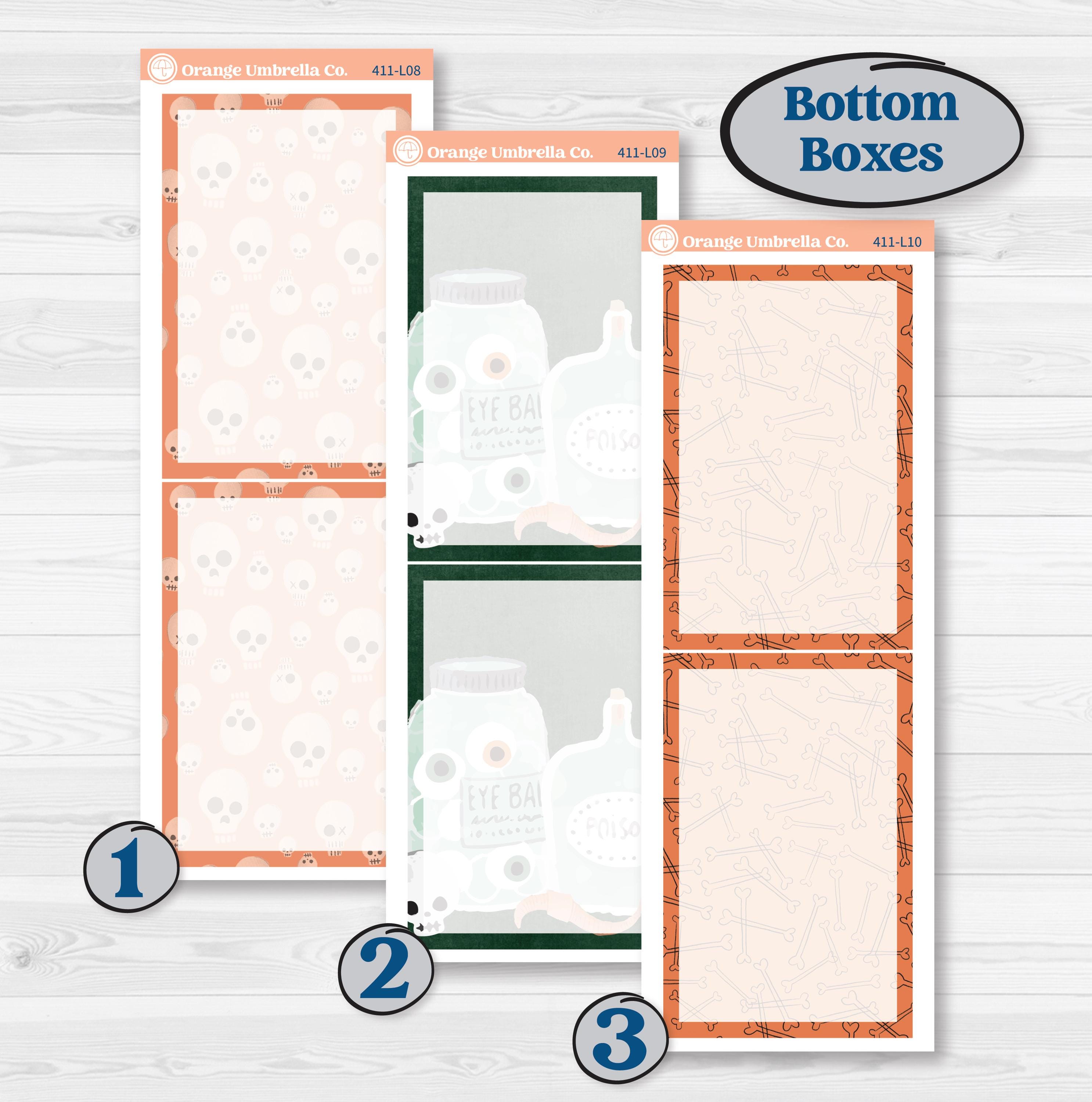 Spooky Halloween Kit | A5 Daily Duo Planner Kit Stickers | Witch’s Brew | KIT-411-L