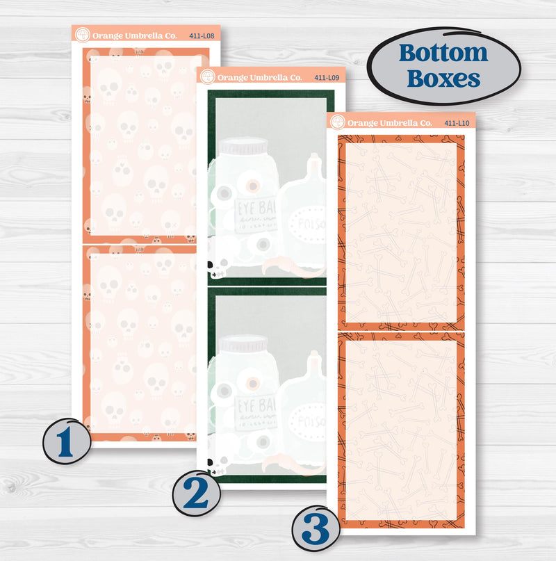 Spooky Halloween Kit | A5 Daily Duo Planner Kit Stickers | Witch’s Brew | KIT-411-L