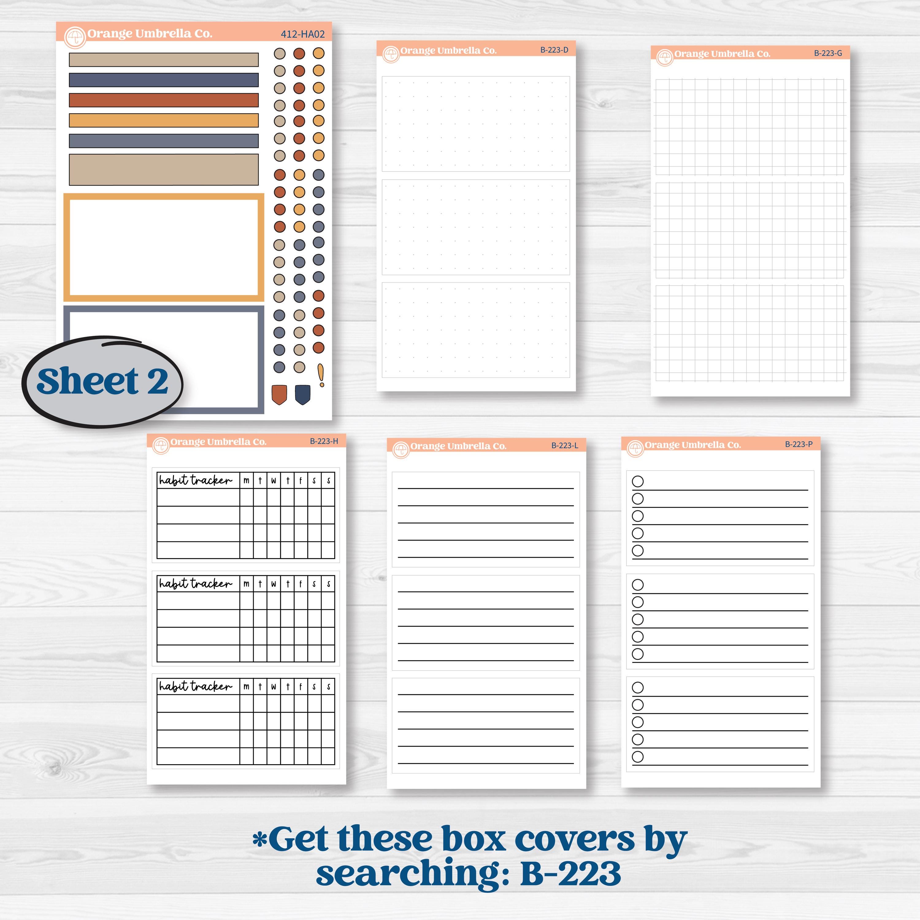 Chicken Planner Kit | Erin Condren Weekly Dashboard Planner Kit Stickers | What the Flock | KIT-412-HA