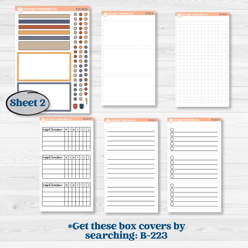 Chicken Planner Kit | Erin Condren Weekly Dashboard Planner Kit Stickers | What the Flock | KIT-412-HA