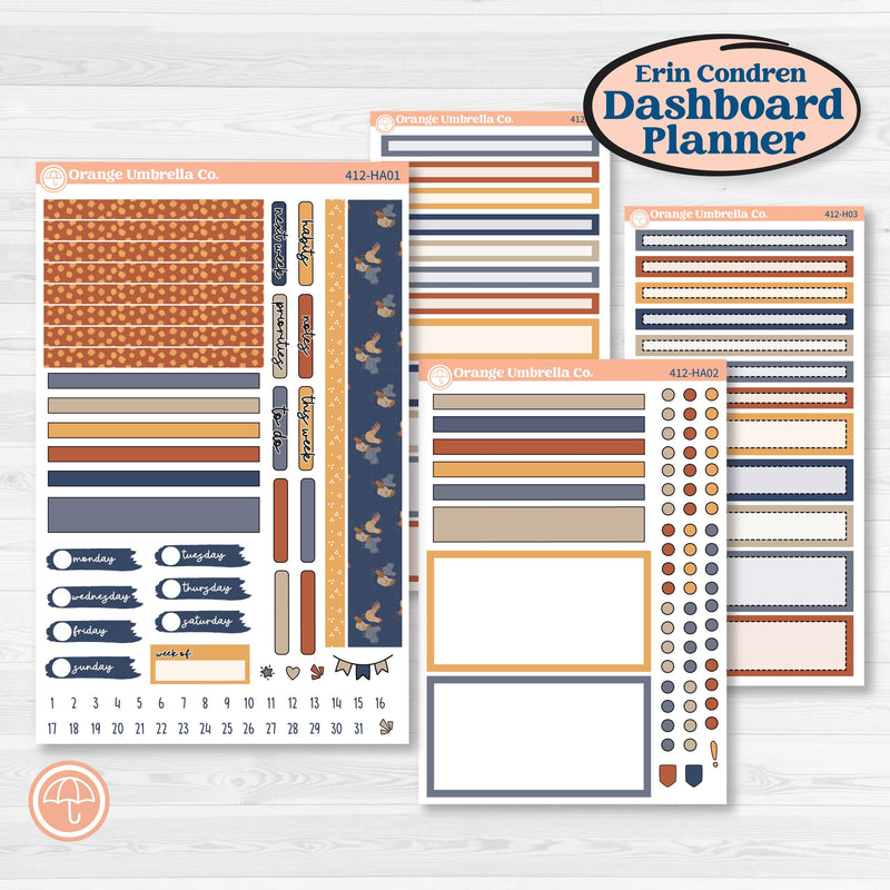 Chicken Planner Kit | Erin Condren Weekly Dashboard Planner Kit Stickers | What the Flock | KIT-412-HA